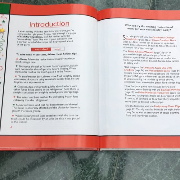 Holiday Appetizers Cookbook coffee table book - Picture 4 of 5